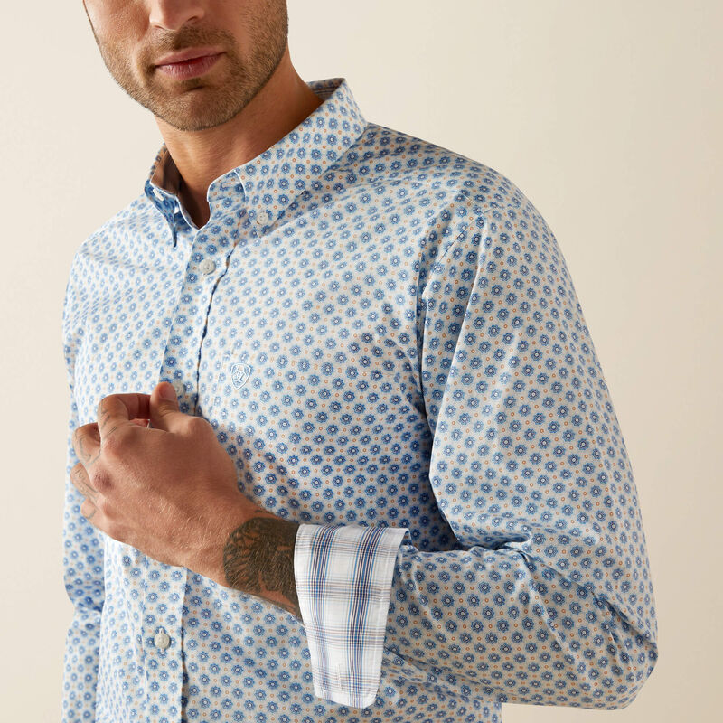 WRINKLE FREE FITTED BOOKER SHIRT