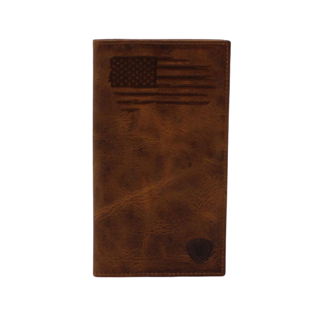 ARIAT BROWN RODEO USA FLAG