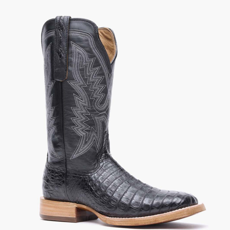 PRCA BLACK CAIMAN WESTERN BOOT
