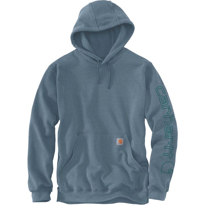 LOOSE FIT MIDWEIGHT LOGO SLEEVE GRAPHIC HOODIE