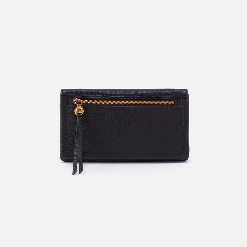 LUMEN CONTINENTAL WALLET BLACK