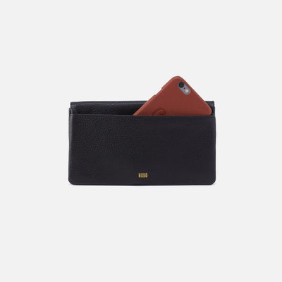 LUMEN CONTINENTAL WALLET BLACK