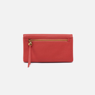 LUMEN CONTINENTAL WALLET RED CLAY