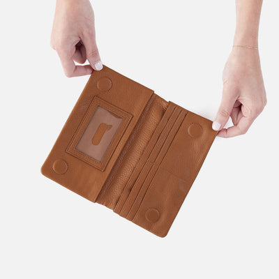 LUMEN CONTINENTAL WALLET WARM HONEY