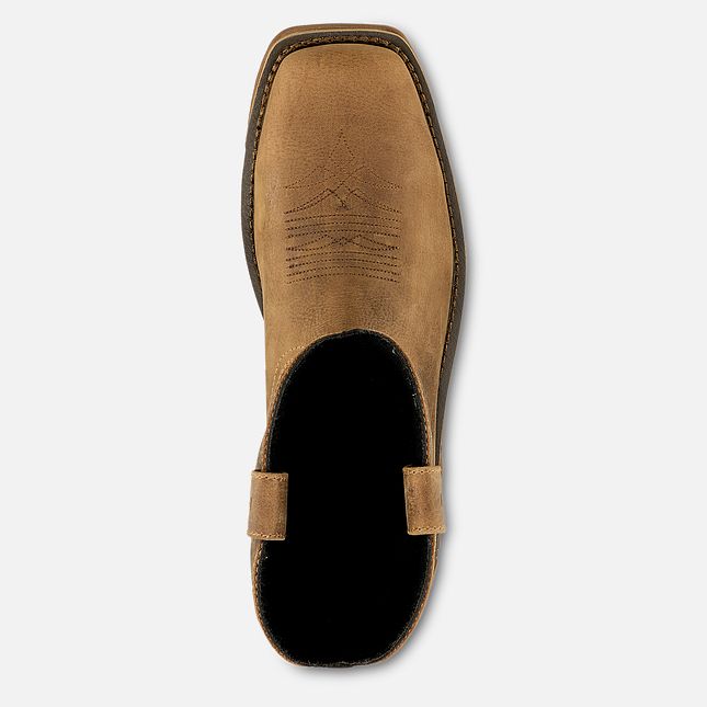 MARSHALL:  11-IN WATERPROOF LEATHER SOFT TOE PULL-ON BOOT