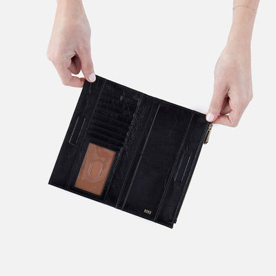 JILL LARGE BIFOLD WALLET BLACK