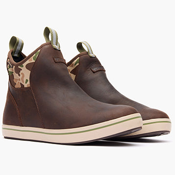 MEN'S 6" LEATHER ANKLE DECK BOOT