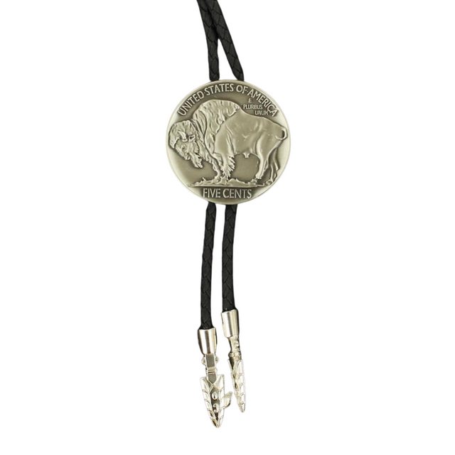 BOLO TIE BUFFALO NICKLE