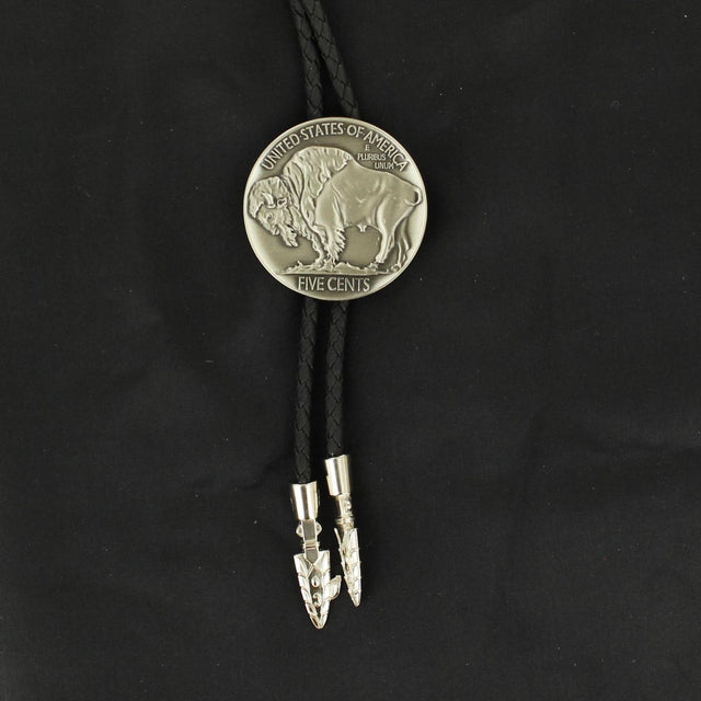 BOLO TIE BUFFALO NICKLE