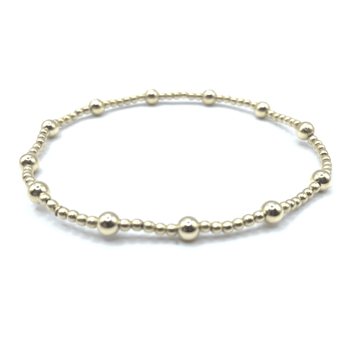 2MM GOLD FILL WATERPROOF KARMA BRACELET