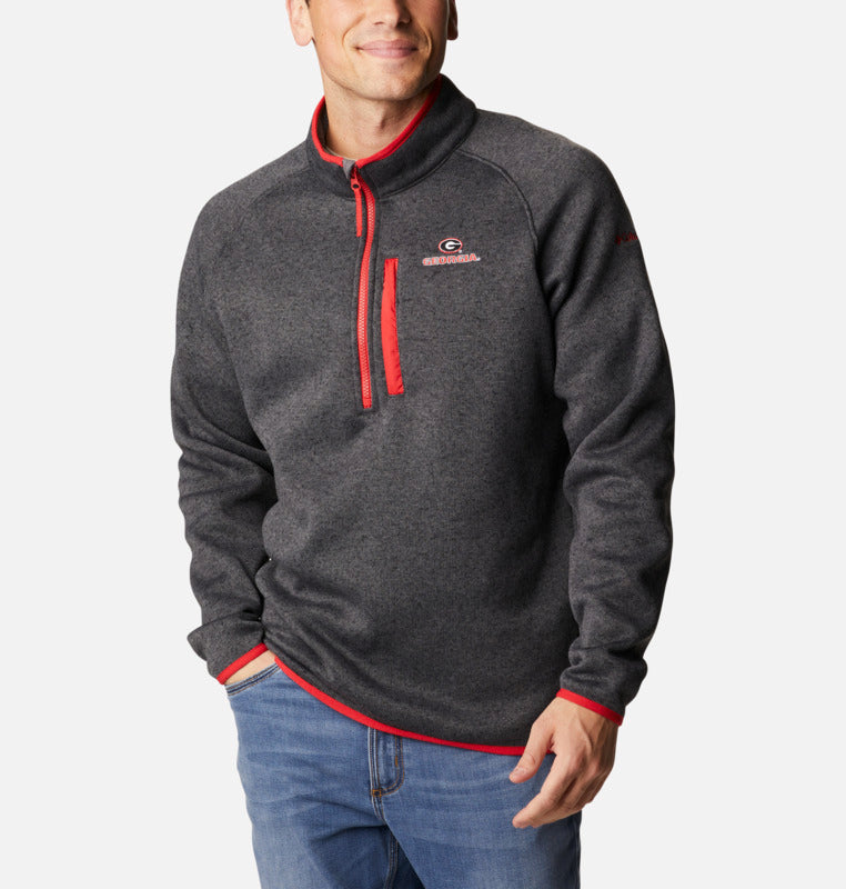 MEN'S UGA CANYON POINT SWEATER FLEECE 1/2 ZIP - SHARK