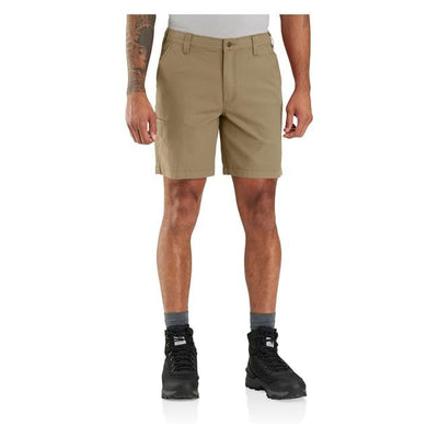 RUGGED FLEX RELAXED FIT CANVAS WORK SHORT 8 IN