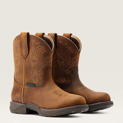 WOMEN'S ANTHEM ROUND TOE SHORTIE WATERPROOF WESTERN BOOT