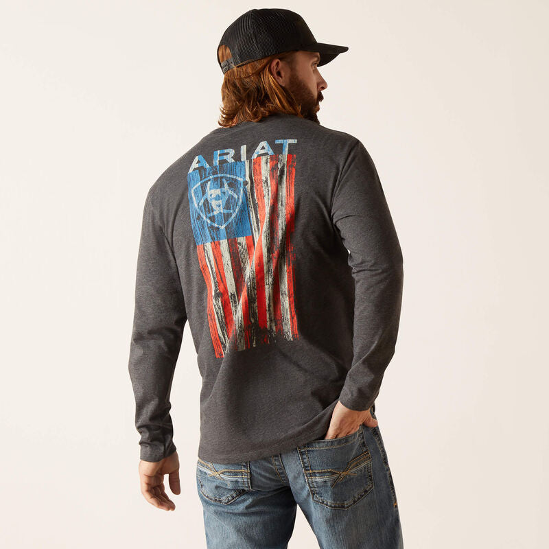 ARIAT WOODEN FLAG T-SHIRT