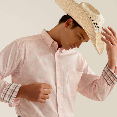 WRINKLE FREE SHILAH SHIRT - PINK