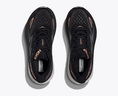 WOMEN'S CLIFTON 9 WIDE - BLACK/ROSE GOLD