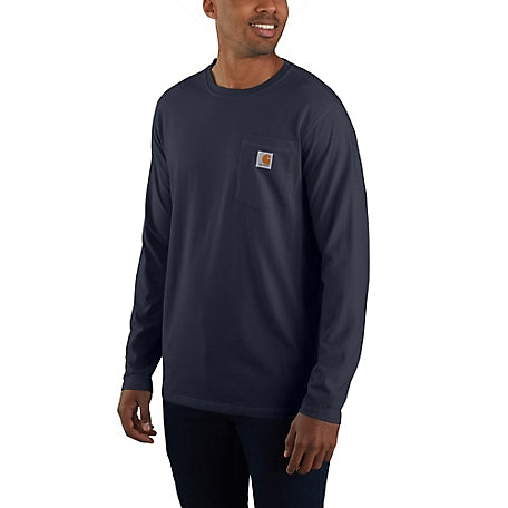 FORCE LS POCKET TEE - NAVY