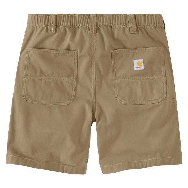 RUGGED FLEX RELAXED FIT CANVAS WORK SHORT 8 IN