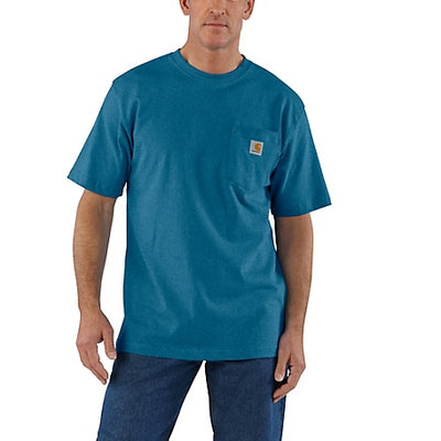 K87 LOOSE FIT POCKET TEE - DEEP LAGOON