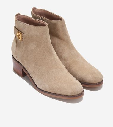 HOLIS BUCKLE BOOTIE - LATTE