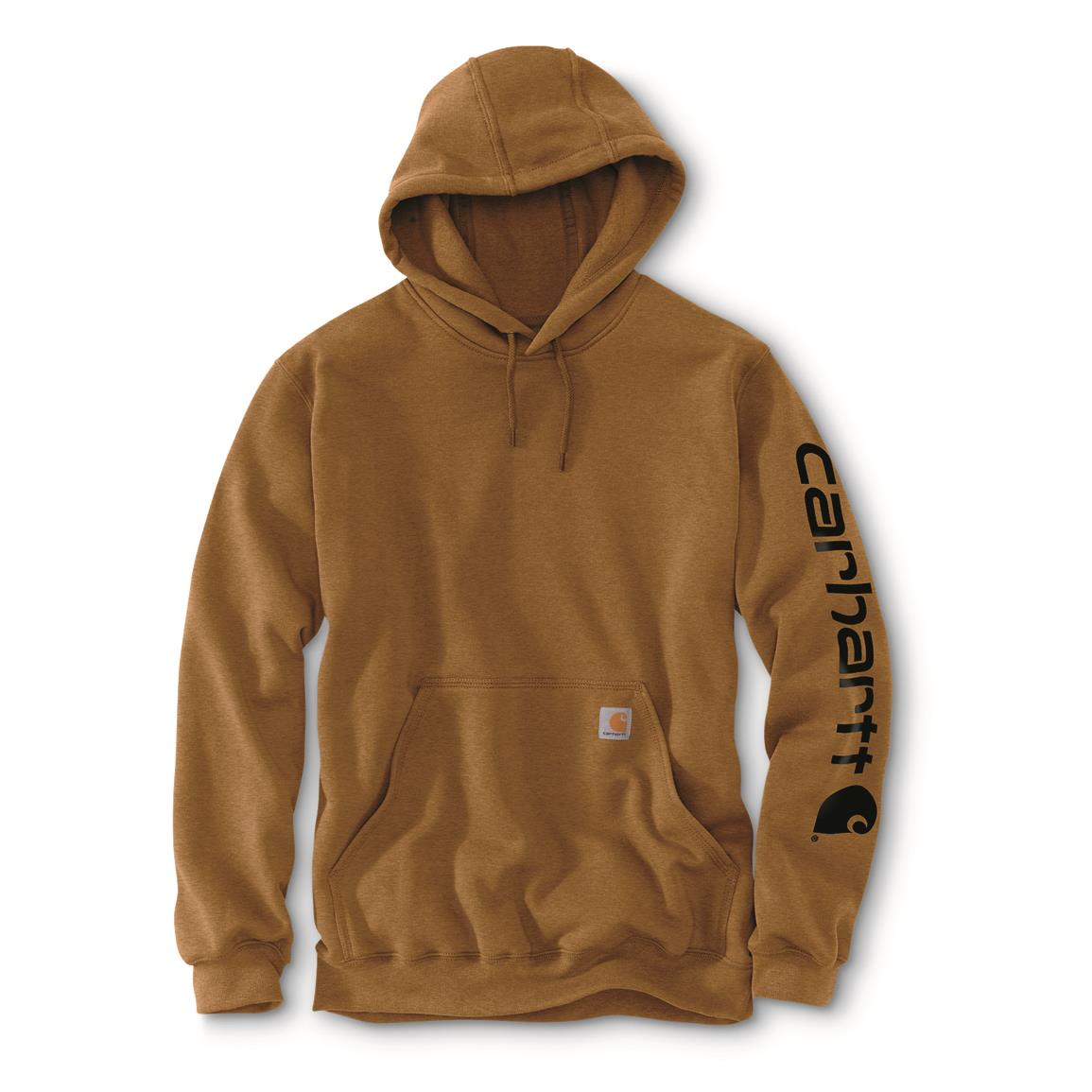 LOOSE FIT MIDWEIGHT LOGO SLEEVE GRAPHIC HOODIE - TALL