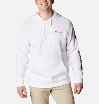 TREK HOODIE SLEEVE LOGO WHITE