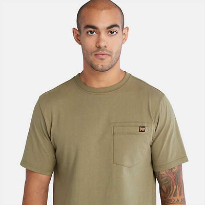 MEN'S CORE POCKET T-SHIRT - BURNT OLIVE