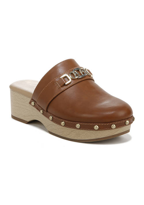 KAYE CLOG - CUOIO BROWN