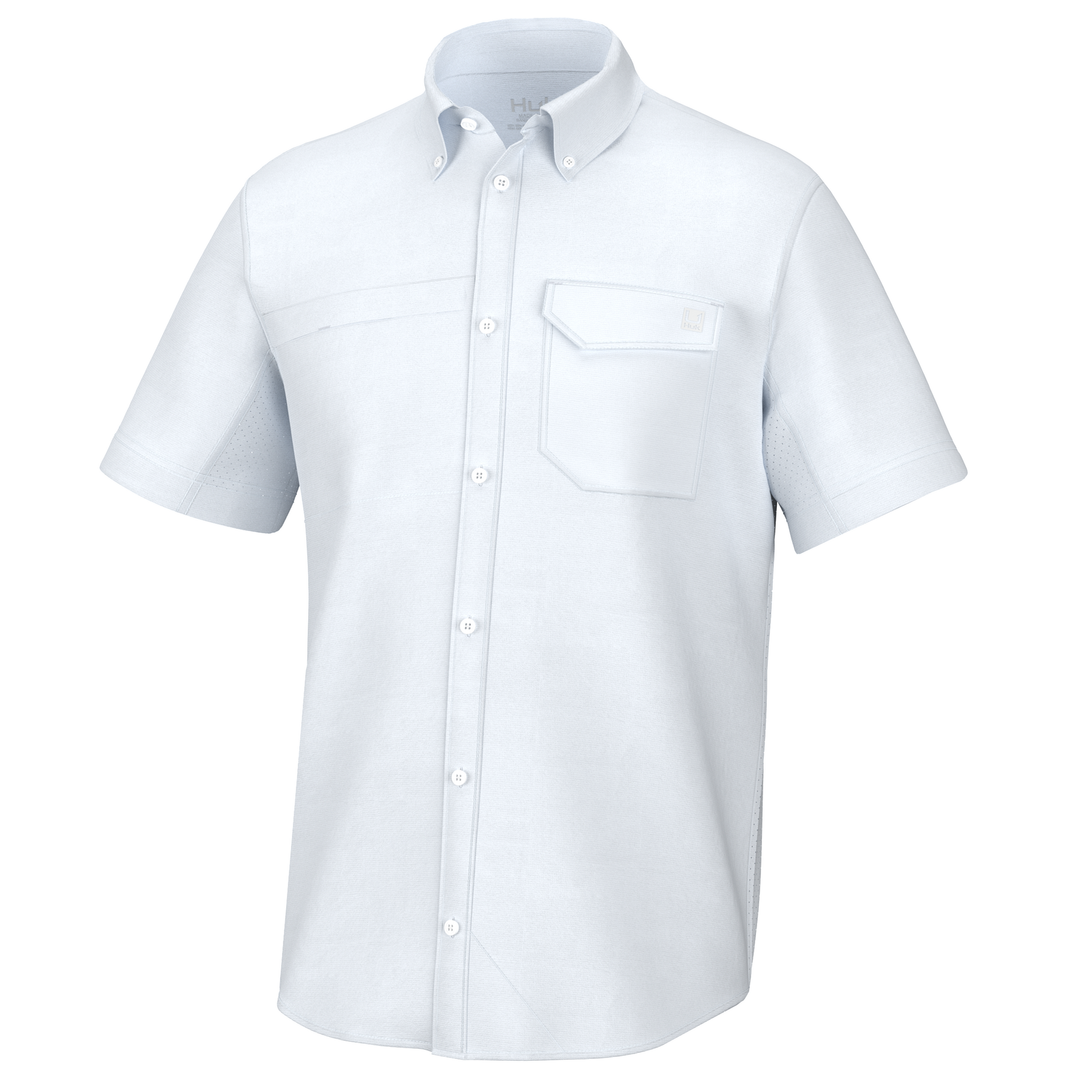 HUK TIDE POINT BUTTON-DOWN SHORT SLEEVE