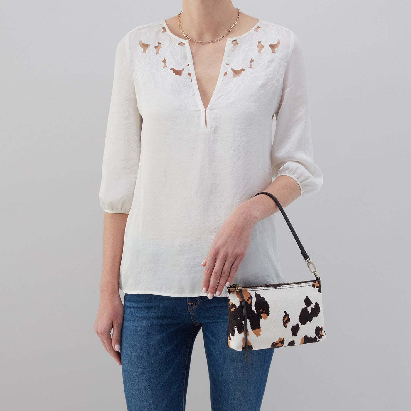 DARCY CROSSBODY COW PRINT