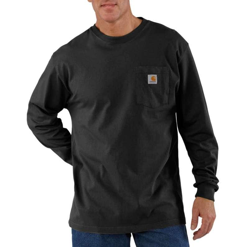 WORKWEAR POCKET LS - BLACK