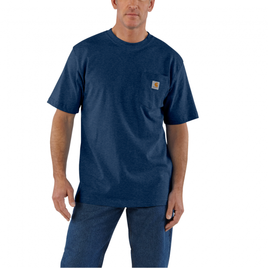 K87 LOOSE FIT POCKET TEE - NAVY