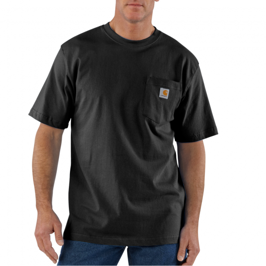 K87 LOOSE FIT POCKET TEE - BLACK