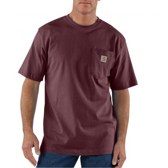 K87 LOOSE FIT POCKET TEE - PORT