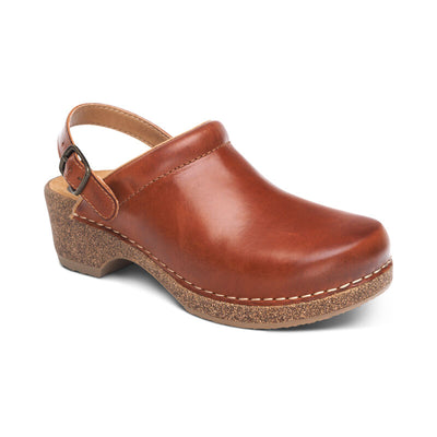 BECKIE CORK CLOG - COGNAC