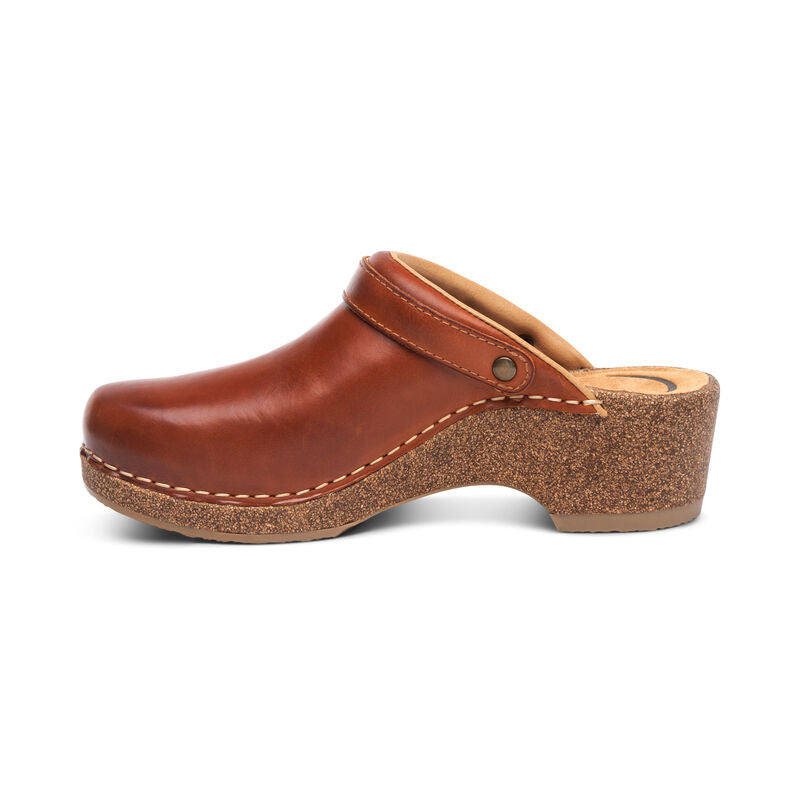 BECKIE CORK CLOG - COGNAC