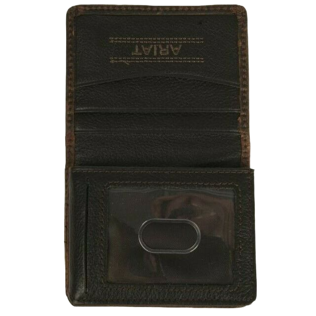 ARIAT WORK BIFOLD W/ FLIP & SHIELD LOGO