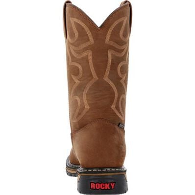 ROCKY ORIGINAL RIDE USA STEEL TOE WESTERN BOOT