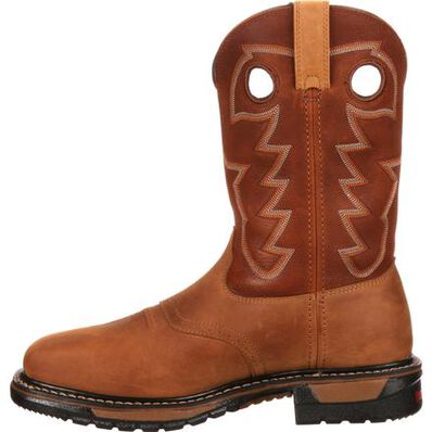 ROCKY ORIGINAL RIDE STEEL TOE WATERPROOF WESTERN BOOT