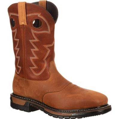 ROCKY ORIGINAL RIDE STEEL TOE WATERPROOF WESTERN BOOT