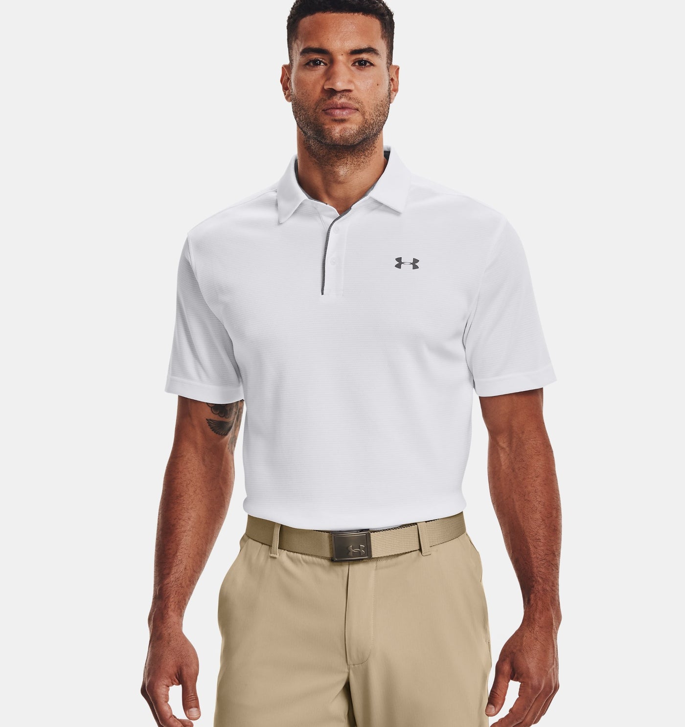 TECH POLO  - WHITE / GRAPHITE