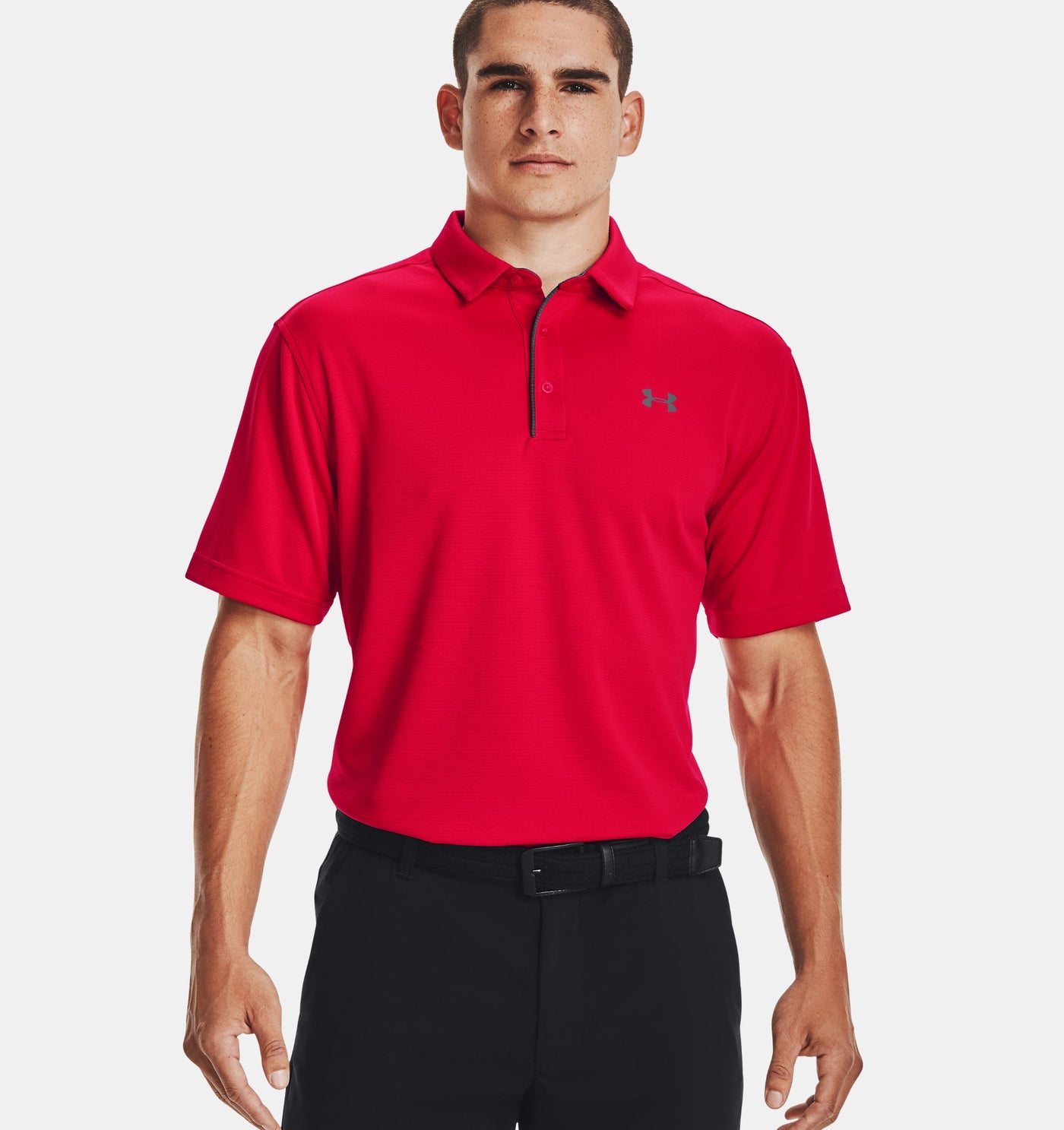 TECH POLO - RED / GRAPHITE