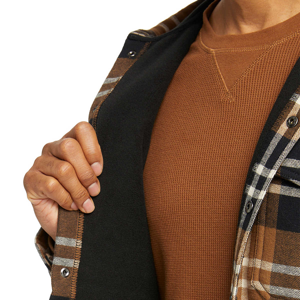 MEN'S BUCKSAW BONDED SHIRT JAC - PECAN