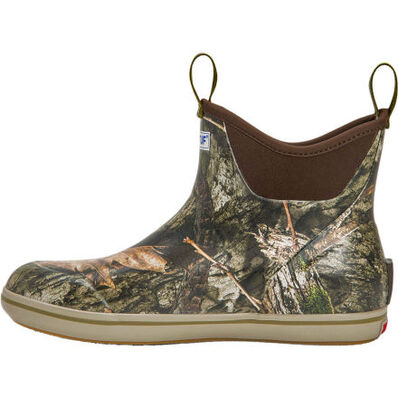 MEN'S 6 IN ANKLE DECK BOOT MOSSY OAK