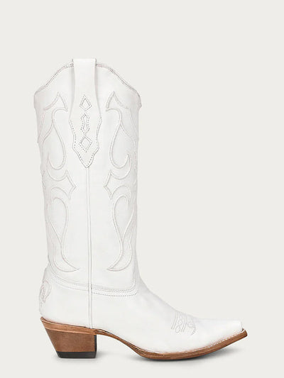 Z5046 WOMEN'S ALL WHITE WESTERN BOOT