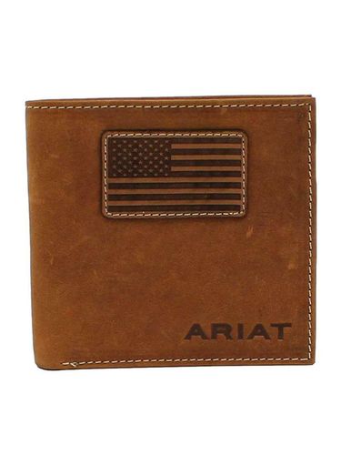 ARIAT FLAG PATCH BIFOLD TAN