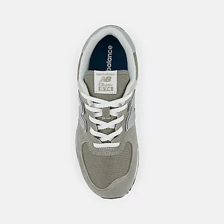 BIG KID 574 GREY WHITE