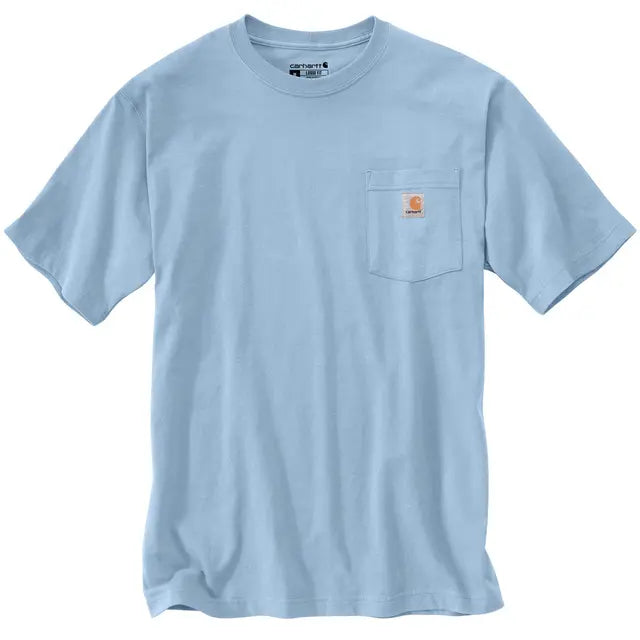 K87 LOOSE FIT POCKET TEE - FOG BLUE