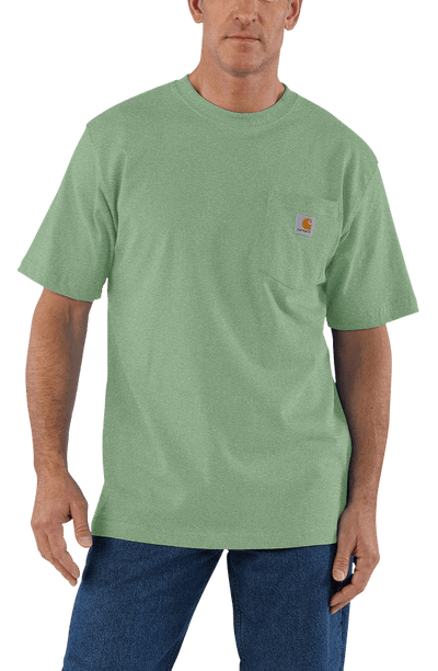 K87 LOOSE FIT POCKET TEE- LODEN FROST